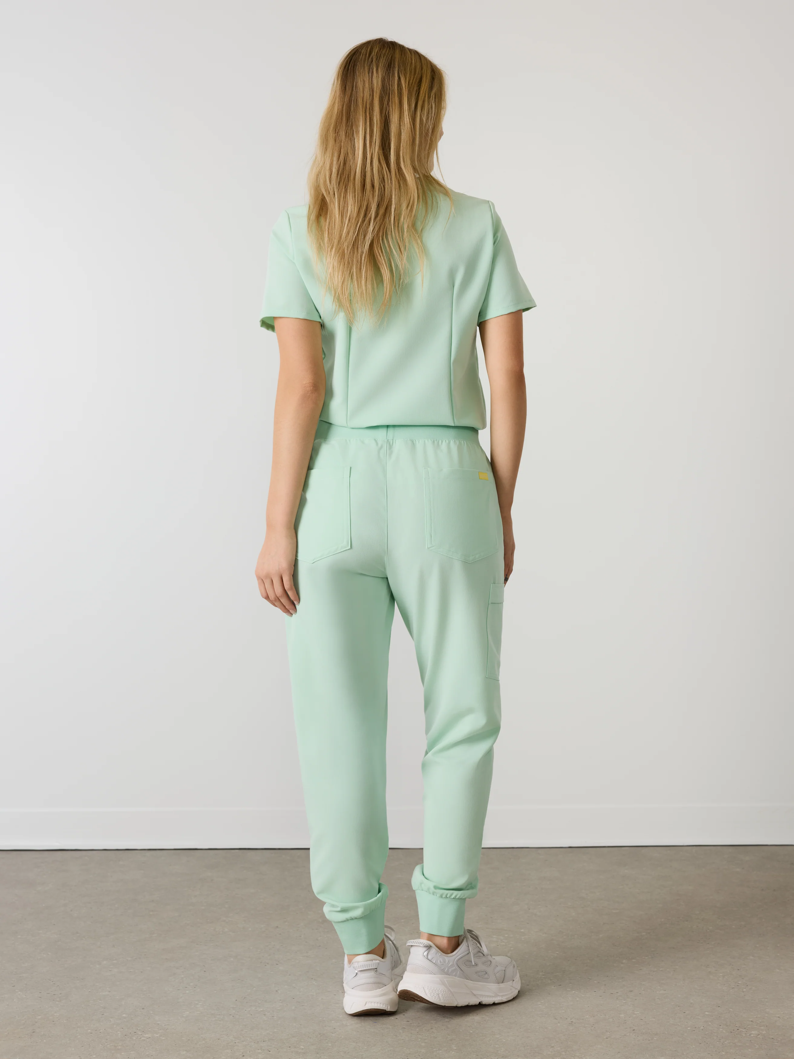 DEMI RE-GARDE™ - MISTY MINT - Jogger Scrub Pants - SILVADUR™ - Final Sale - Image 4
