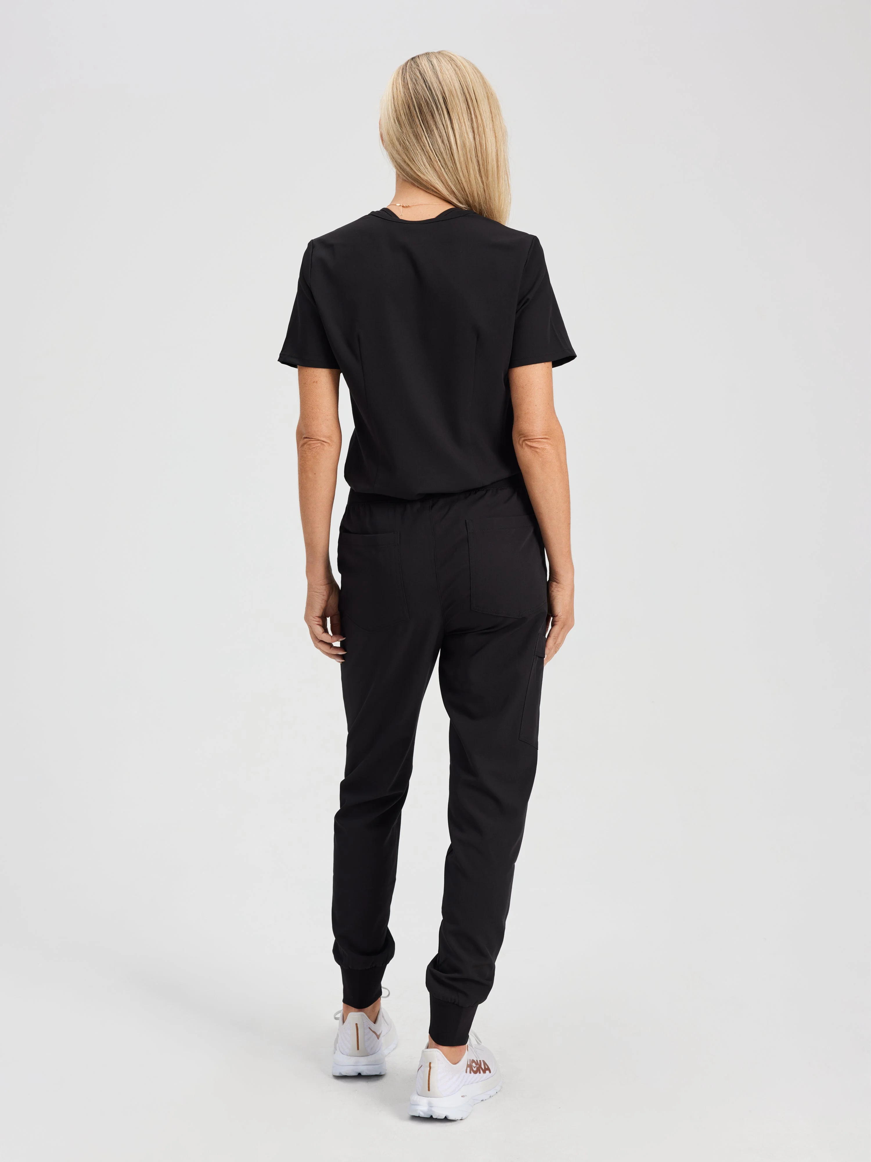 DEMI RE-GARDE™ - BLACK - Jogger Scrub Pants - SILVADUR™ - Image 4