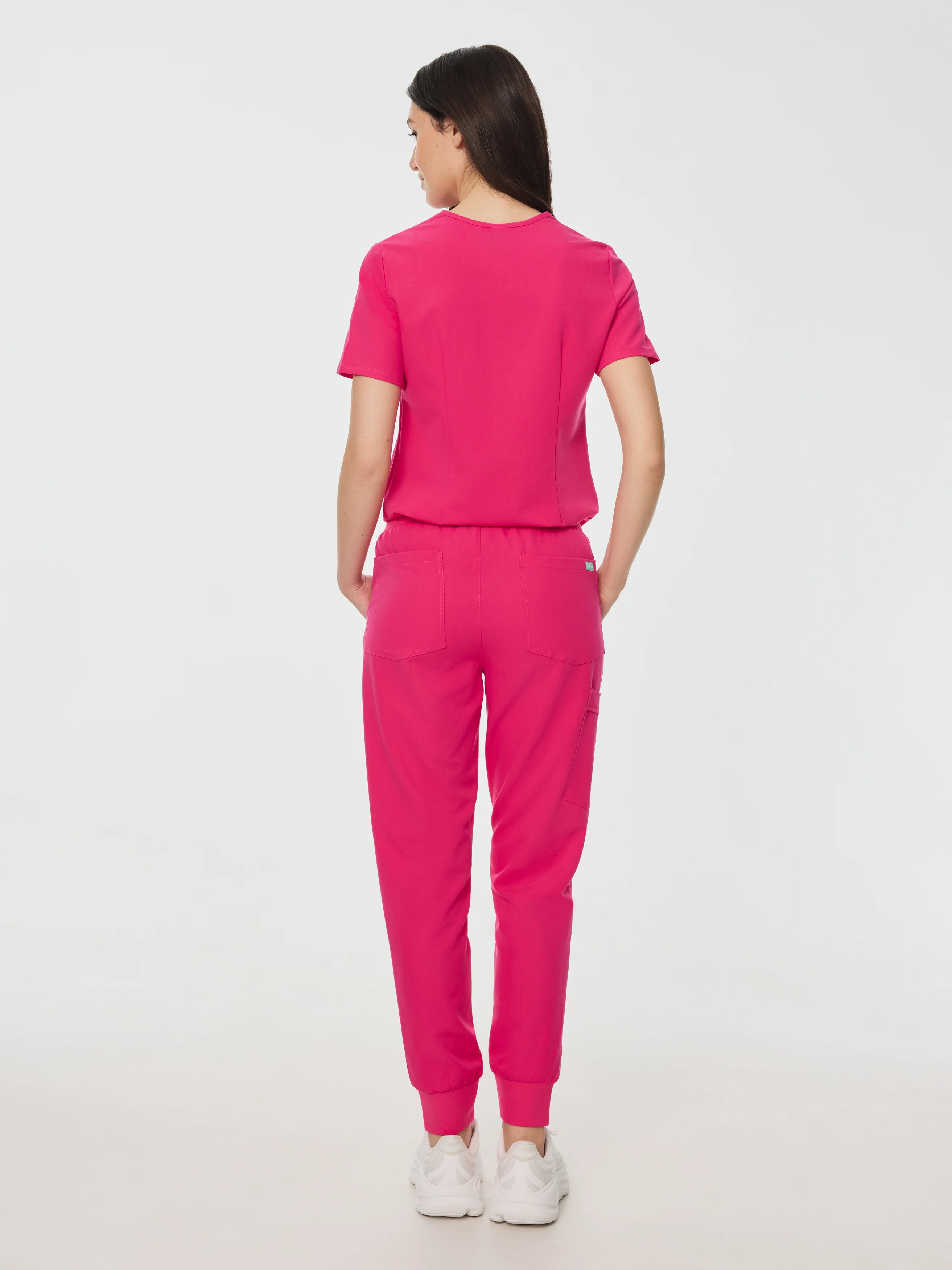 DEMI RE-GARDE™ - PINK CRUSH - Jogger Scrub Pants - SILVADUR™ - Final Sale - Image 4