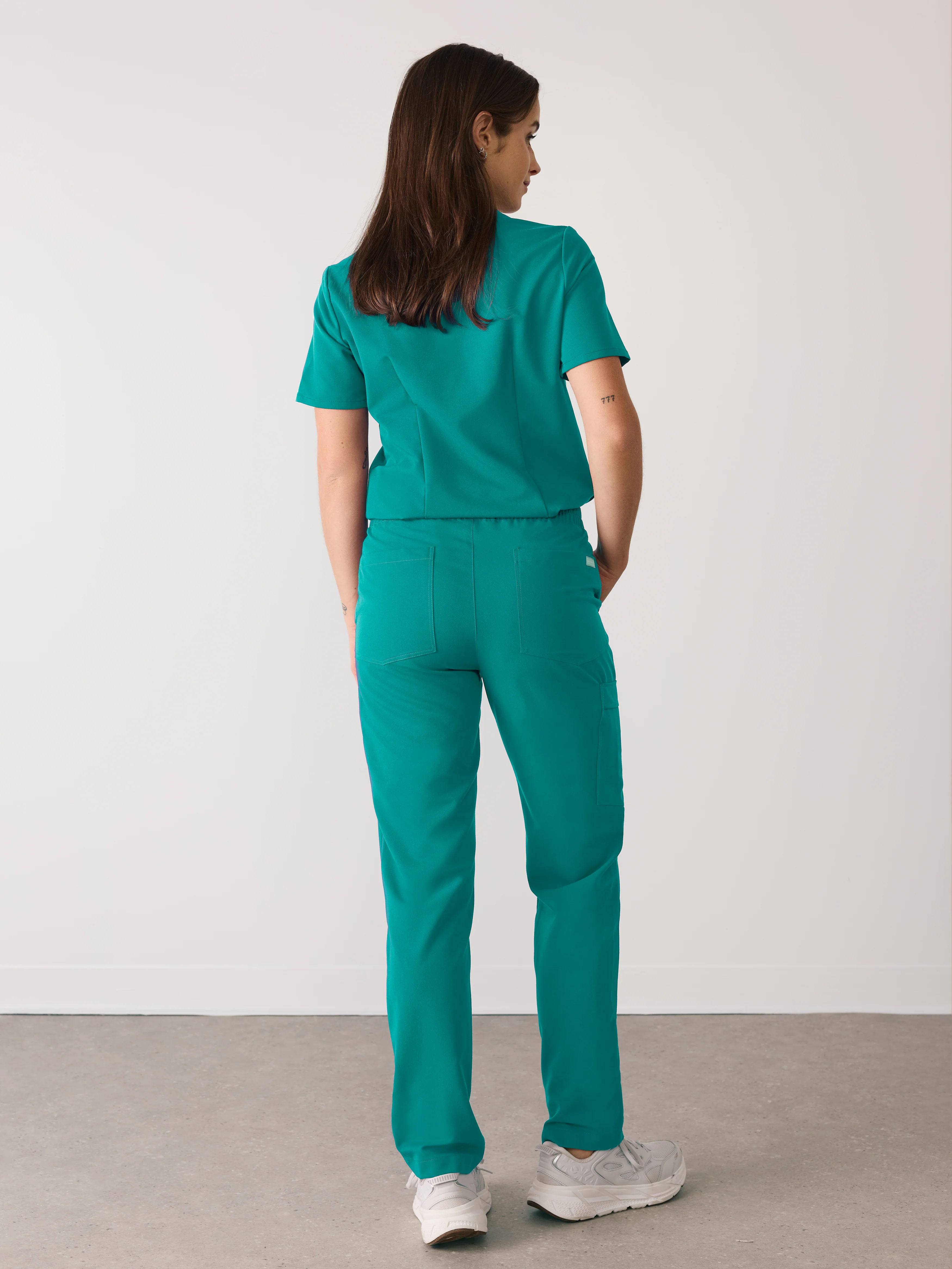 JULIETA RE-GARDE™ - ARCTIC MINT - Straight Cut Scrub Pants - SILVADUR™ - Final Sale - Image 4