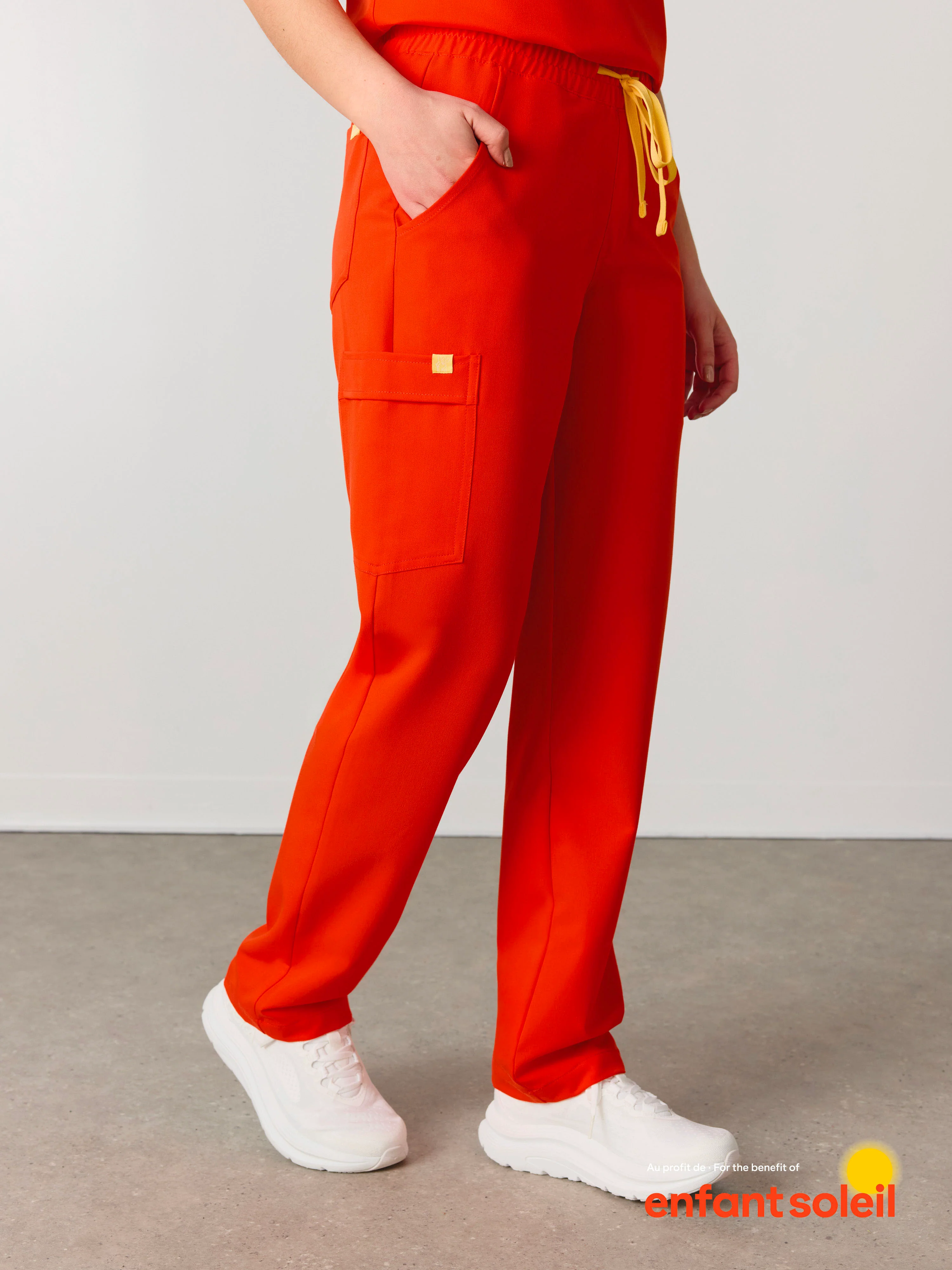 JULIETA RE-GARDE™ - TANGERINE - Straight Cut Scrub Pants - SILVADUR™ - Image 3