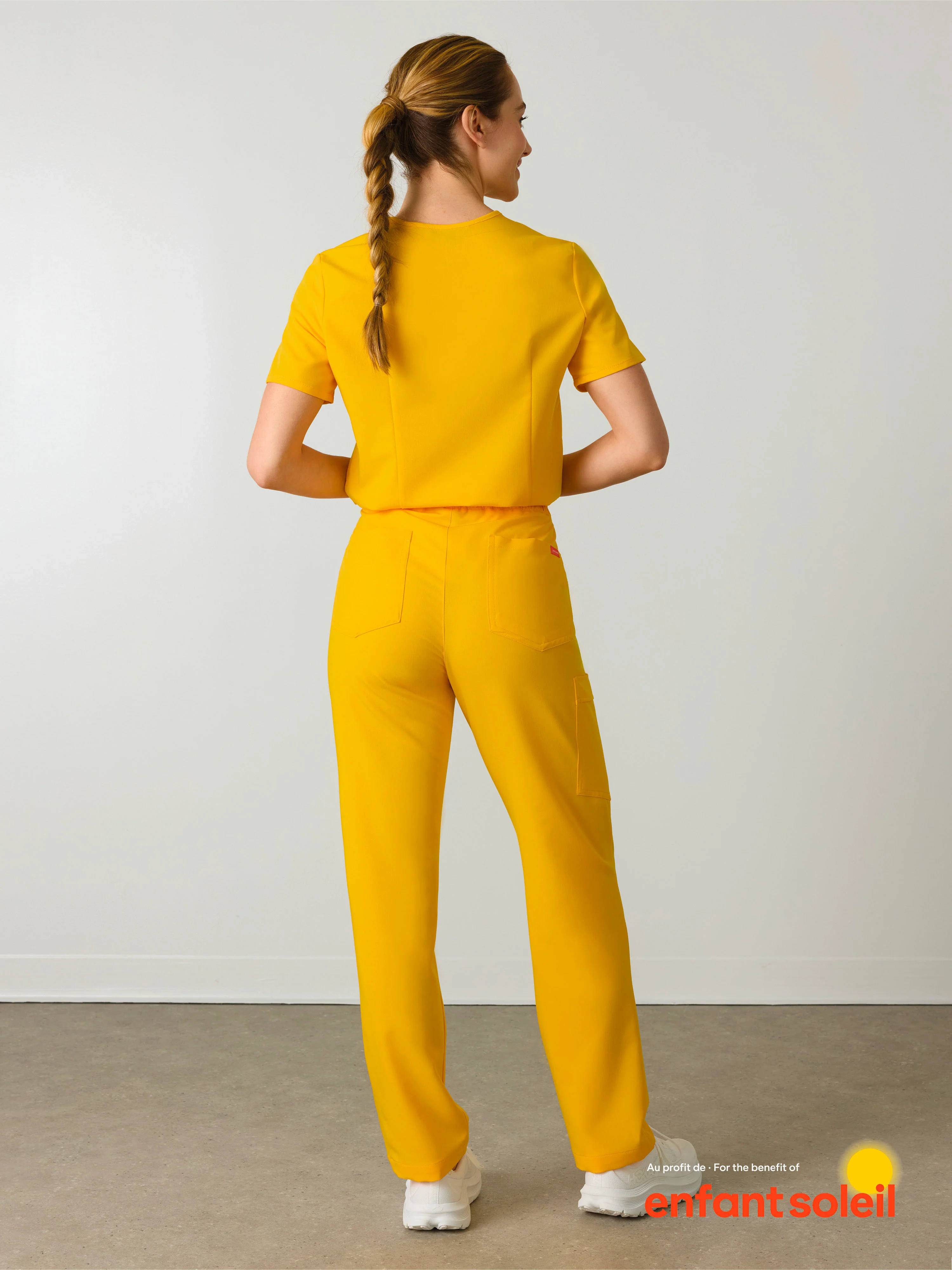 JULIETA RE-GARDE™ - SUNSHINE YELLOW - Straight Cut Scrub Pants - SILVADUR™ - Image 4
