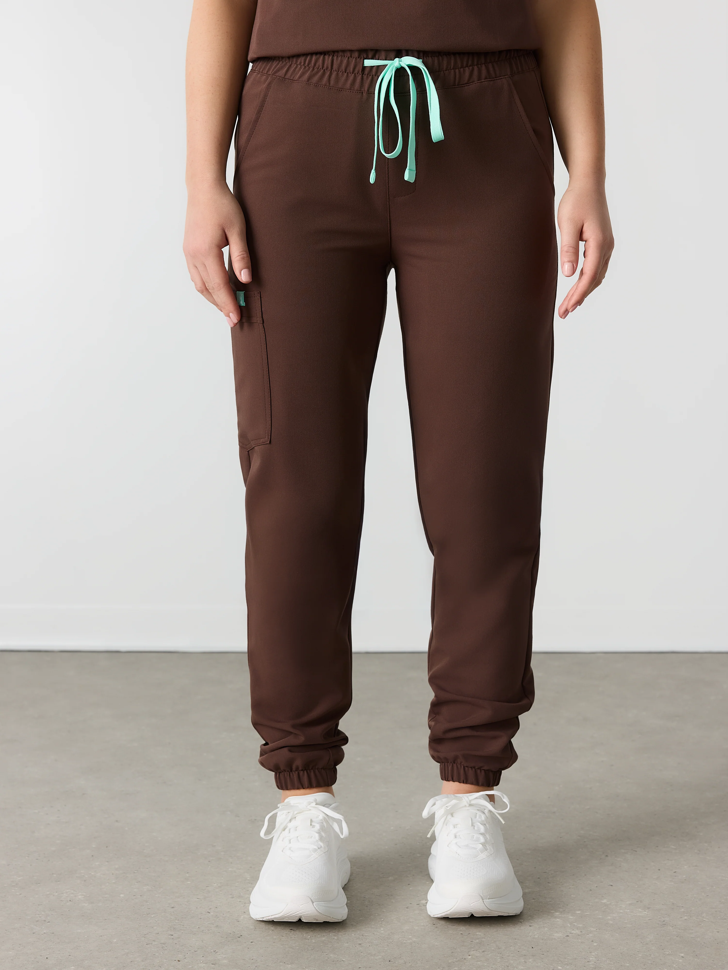 ROSIE RE-GARDE™ - CHOCOLATE - Jogger Scrub Pants - SILVADUR™ - Image 2