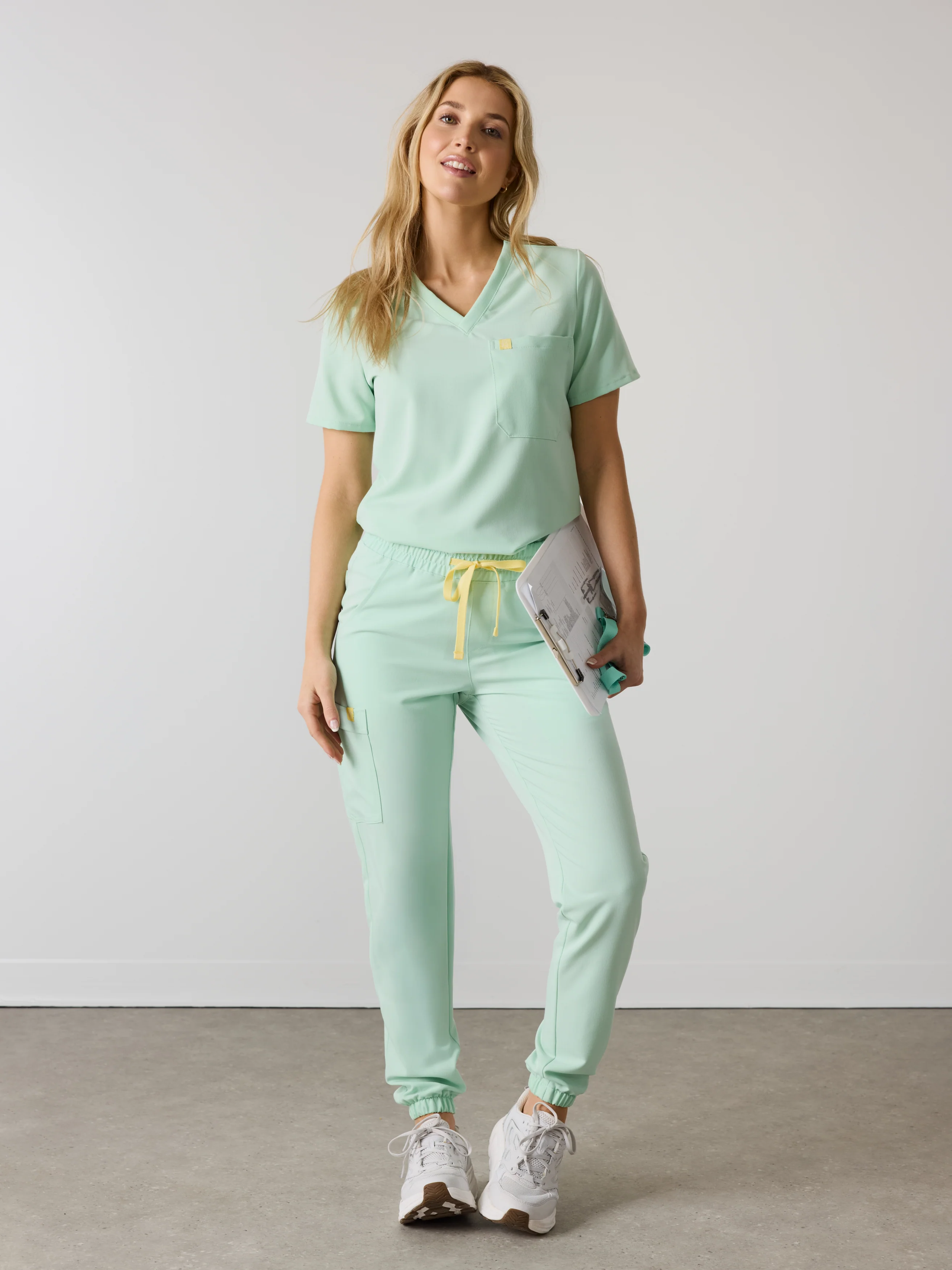 ROSIE RE-GARDE™ - MISTY MINT - Jogger Scrub Pants - SILVADUR™ - Final Sale