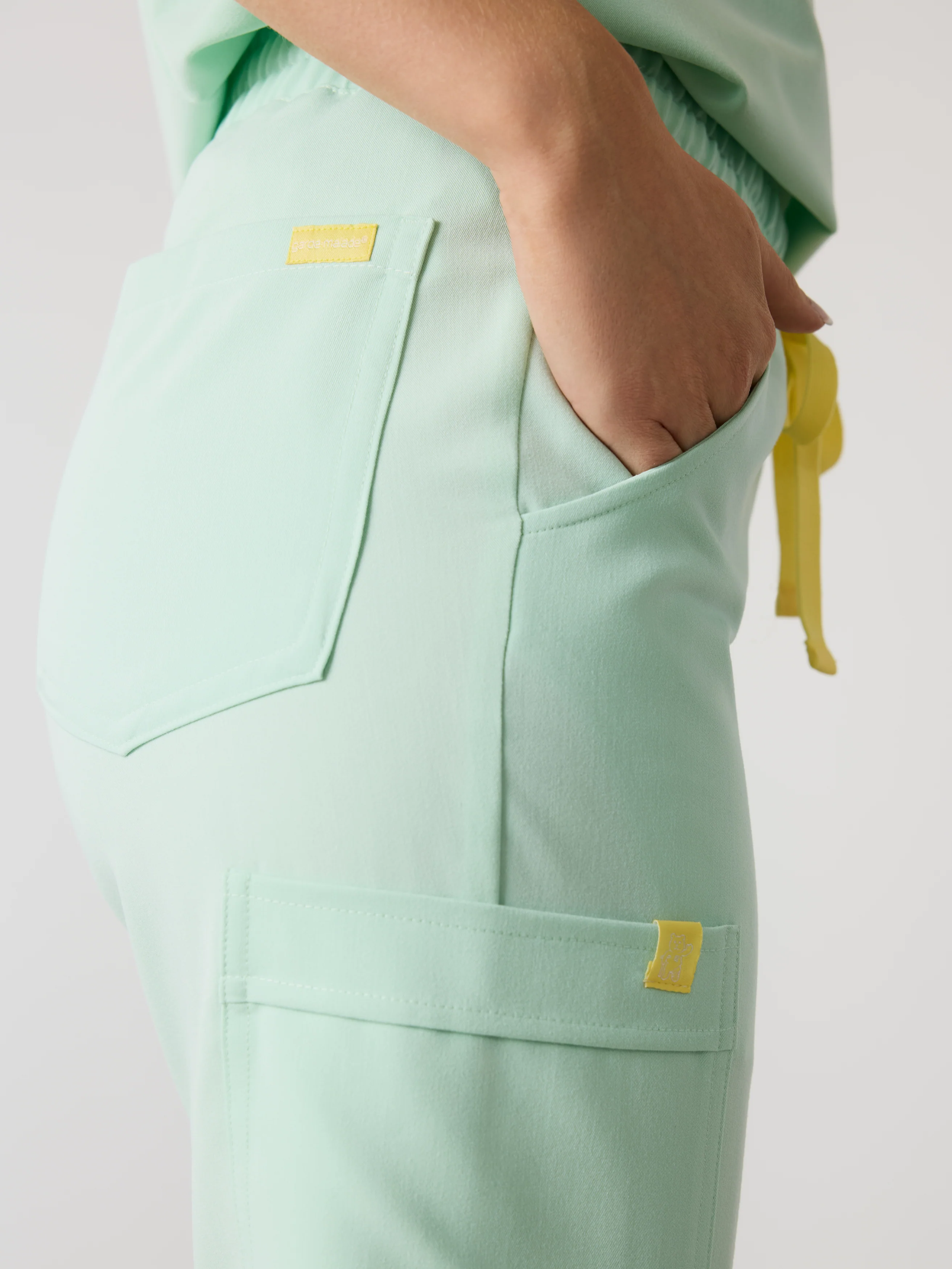 ROSIE RE-GARDE™ - MISTY MINT - Jogger Scrub Pants - SILVADUR™ - Final Sale - Image 3