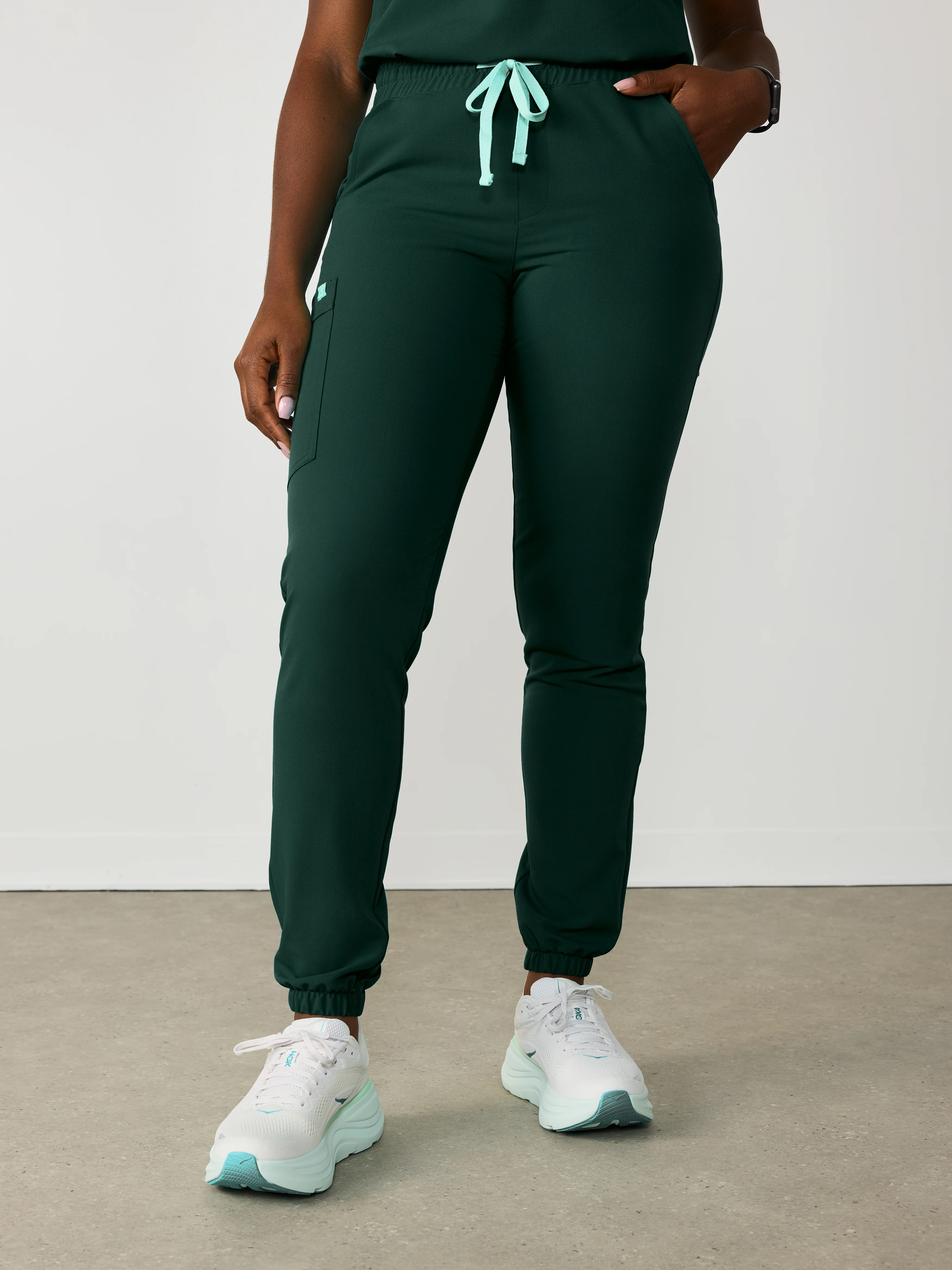 ROSIE RE-GARDE™ - FOREST GREEN - Jogger Scrub Pants - SILVADUR™ - Final Sale - Image 3